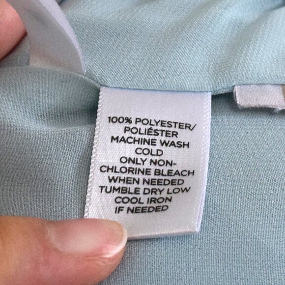 Light Sky Blue Flowy Tank Top - Picture 6 of 7